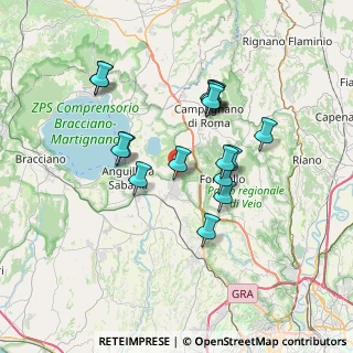 Mappa Via Stazione di Cesano, 00123 Cesano RM, Italia (6.62059)