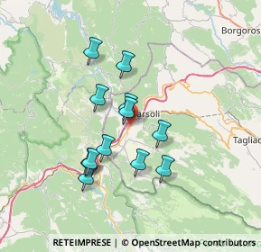 Mappa VIA Tiburtina, 67061 Carsoli AQ, Italia (6.21417)