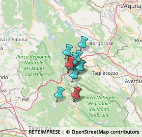 Mappa Strada Statale Tiburtina Valeria, 67061 Carsoli AQ, Italia (7.13167)