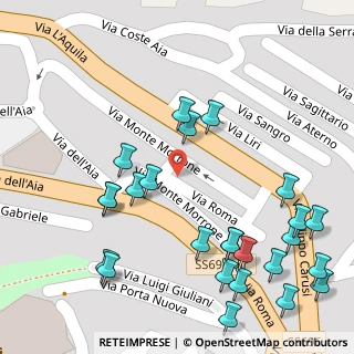 Mappa Via Aquila, 67043 Celano AQ, Italia (0.076)