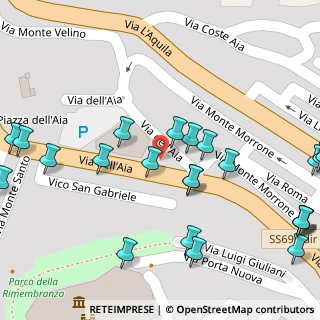 Mappa Via dell'Aia, 67043 Celano AQ, Italia (0.07083)