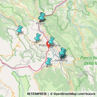 Mappa A25 Torano - Pescara, 67035 Pratola Peligna AQ, Italia (7.31)