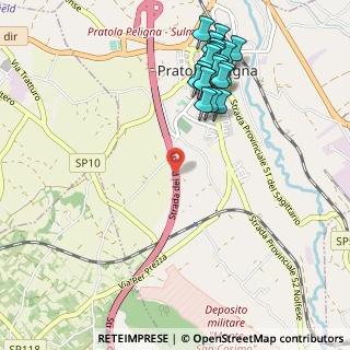 Mappa A25 Torano - Pescara, 67035 Pratola Peligna AQ, Italia (1.2085)