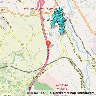 Mappa A25 Torano - Pescara, 67035 Pratola Peligna AQ, Italia (1.2505)