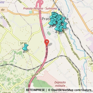 Mappa A25 Torano - Pescara, 67035 Pratola Peligna AQ, Italia (1.105)