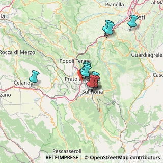 Mappa A25 Torano - Pescara, 67035 Pratola Peligna AQ, Italia (11.14429)