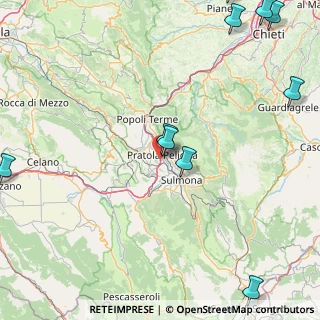 Mappa A25 Torano - Pescara, 67035 Pratola Peligna AQ, Italia (29.72667)
