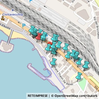 Mappa Lungomare Thaon de Revel, 00053 Civitavecchia RM, Italia (0.1)