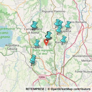 Mappa Via di Valle Muricana, 00060 Sacrofano RM, Italia (6.50462)