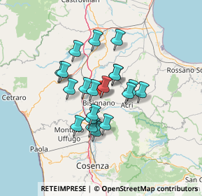 Mappa Corso Vittorio Veneto, 87043 Bisignano CS, Italia (11.0255)