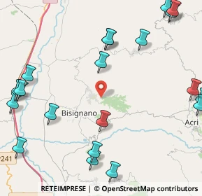 Mappa Via Bellosguardo, 87043 Bisignano CS, Italia (6.4625)