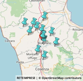 Mappa SP 239, 87043 Bisignano CS (9.69692)