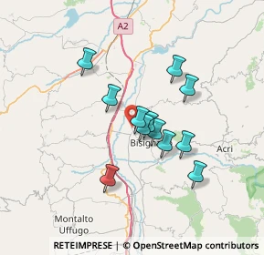 Mappa SP 239, 87043 Bisignano CS (5.8775)