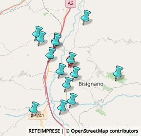 Mappa SP 239, 87043 Bisignano CS (3.955)