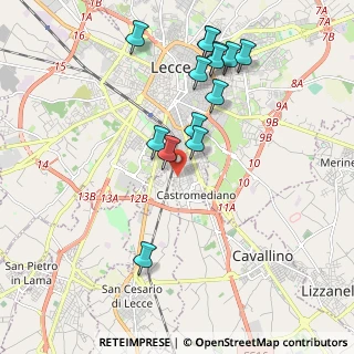 Mappa Viale delle Querce, 73020 Lecce LE, Italia (2.195)