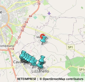 Mappa I TRAV.DXT, 73023 Merine LE, Italia (2.6955)