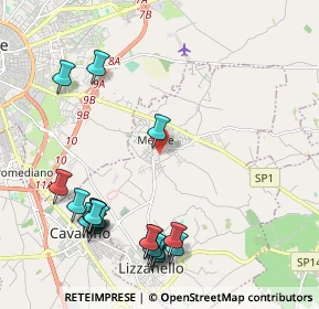 Mappa I TRAV.DXT, 73023 Merine LE, Italia (2.765)
