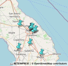 Mappa I TRAV.DXT, 73023 Merine LE, Italia (9.34727)