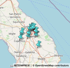 Mappa I TRAV.DXT, 73023 Merine LE, Italia (7.27769)