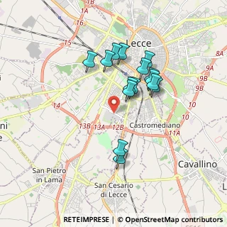 Mappa Piazza Muratori Filippo, 73100 Lecce LE, Italia (1.652)