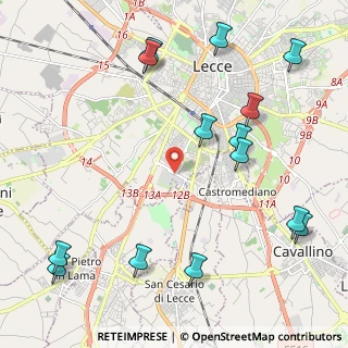 Mappa Piazza Muratori Filippo, 73100 Lecce LE, Italia (2.975)