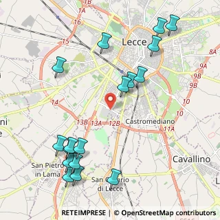Mappa Piazza Muratori Filippo, 73100 Lecce LE, Italia (2.76588)