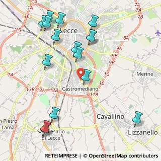 Mappa 73020 Lecce LE, Italia (2.73375)