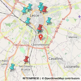Mappa 73020 Lecce LE, Italia (2.81091)