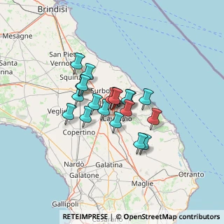 Mappa 73020 Lecce LE, Italia (9.372)