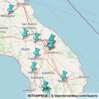 Mappa 73020 Lecce LE, Italia (18.71692)