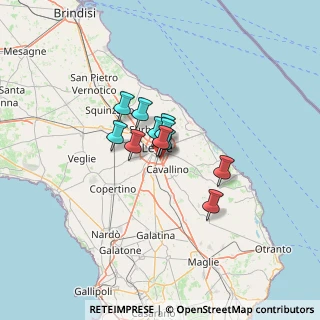 Mappa 73020 Lecce LE, Italia (7.60364)