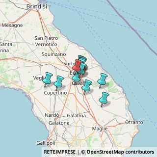 Mappa 73020 Lecce LE, Italia (6.66077)