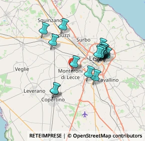 Mappa Via Giuseppe di Vittorio, 73047 Monteroni di Lecce LE, Italia (6.66053)