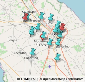 Mappa Via Giuseppe di Vittorio, 73047 Monteroni di Lecce LE, Italia (6.83263)