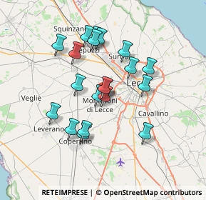 Mappa Via Giuseppe di Vittorio, 73047 Monteroni di Lecce LE, Italia (6.528)