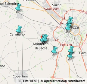 Mappa Via Giuseppe di Vittorio, 73047 Monteroni di Lecce LE, Italia (4.20417)