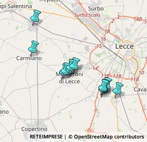 Mappa Via Giuseppe di Vittorio, 73047 Monteroni di Lecce LE, Italia (3.36917)