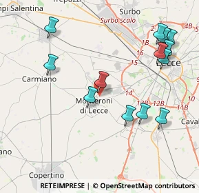 Mappa Via Giuseppe di Vittorio, 73047 Monteroni di Lecce LE, Italia (4.88385)