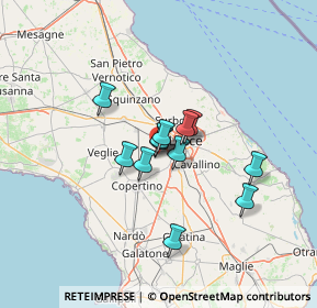 Mappa Via Giuseppe di Vittorio, 73047 Monteroni di Lecce LE, Italia (9.62583)