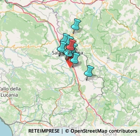 Mappa Via Ascolese, 84038 Sassano SA, Italia (7.31)