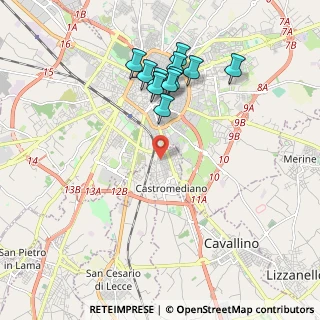 Mappa Via Gioacchino Rossini, 73020 Lecce LE, Italia (2.04364)