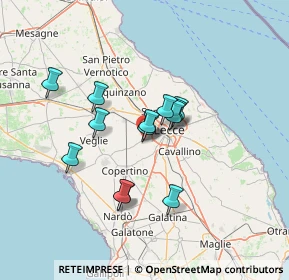 Mappa Via Gino Rizzo, 73047 Monteroni di Lecce LE, Italia (11.56615)