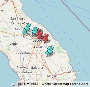 Mappa S.p. 1 Lecce - Vernole Km 3, 73023 Merine LE, Italia (9.17)