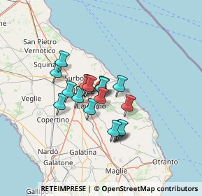 Mappa S.p. 1 Lecce - Vernole Km 3, 73023 Merine LE, Italia (9.93778)