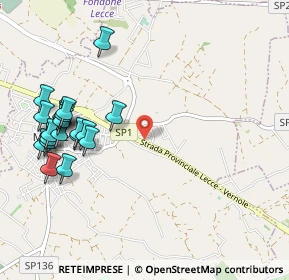 Mappa S.p. 1 Lecce - Vernole Km 3, 73023 Merine LE, Italia (1.272)