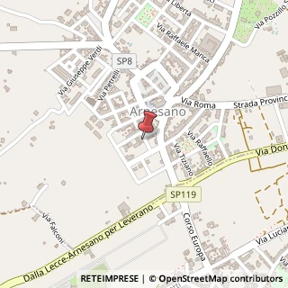 Mappa Via de Amicis, 20, 73010 Arnesano, Lecce (Puglia)