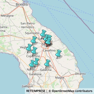Mappa Castromediano, 73020 Cavallino LE, Italia (10.51)