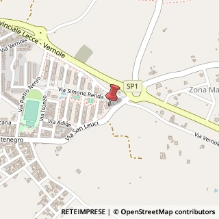 Mappa Via Montenegro, 181, 73023 Lizzanello, Lecce (Puglia)