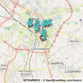 Mappa Via Giovanni Pascoli, 73020 Lecce LE, Italia (1.36571)