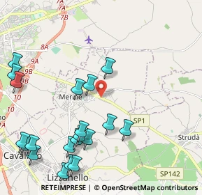 Mappa Via Provinciale Lecce - Vernole, 73023 Zona Marangi LE, Italia (2.8535)